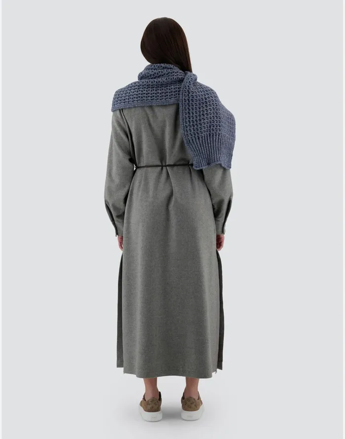 Herno RESORT SCARF IN NEVEGAL Air Force Blue Women Scarves