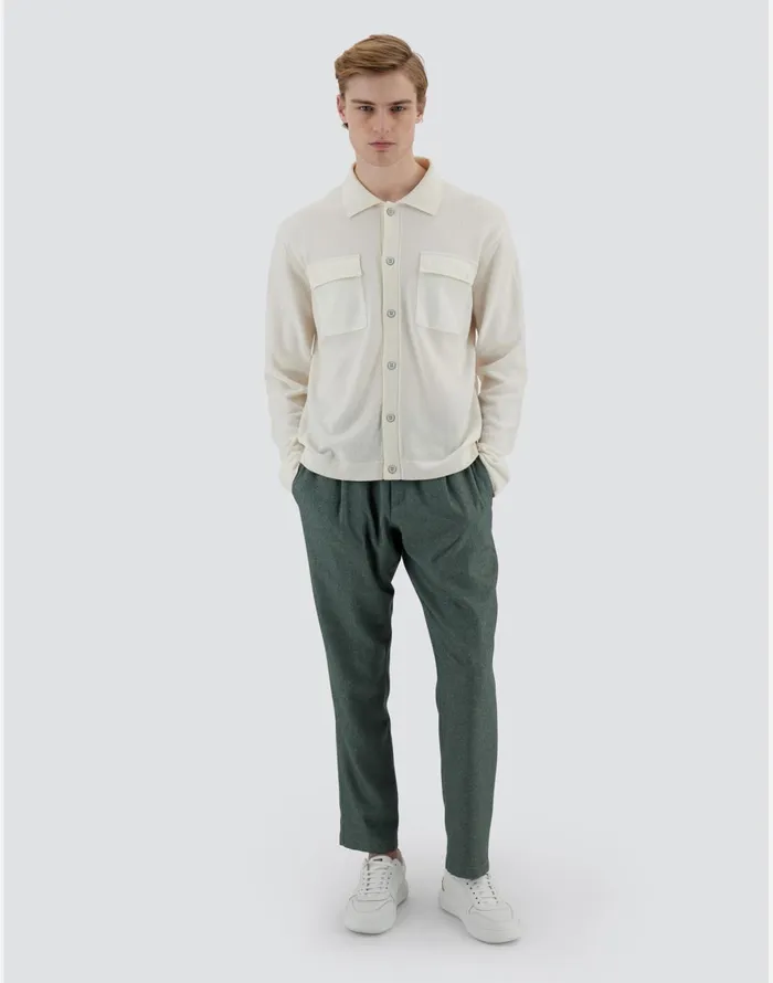 Herno RESORT SHIRT IN ETERNITY CASHMERE Natural Men Shirts