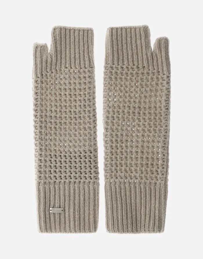 Herno RESORT SLEEVES IN INFINITY CUT OUT Ivory Women Sleeves and Gloves