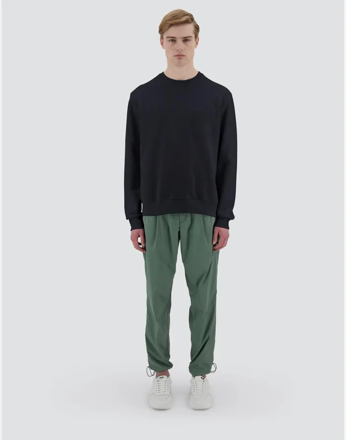 Herno RESORT SWEATSHIRT IN COTTON SWEATER Navy Blue Men Sweaters and Cardigan