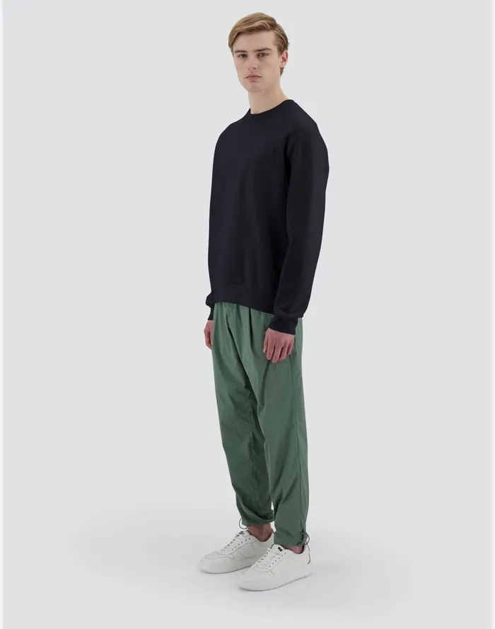 Herno RESORT SWEATSHIRT IN COTTON SWEATER Navy Blue Men Sweaters and Cardigan