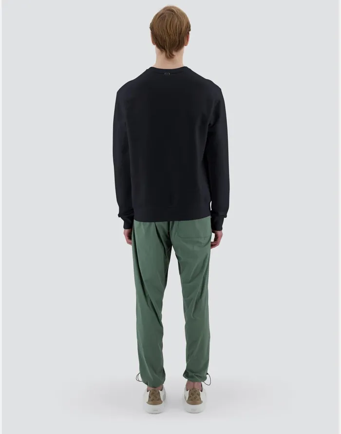 Herno RESORT SWEATSHIRT IN COTTON SWEATER Navy Blue Men Sweaters and Cardigan