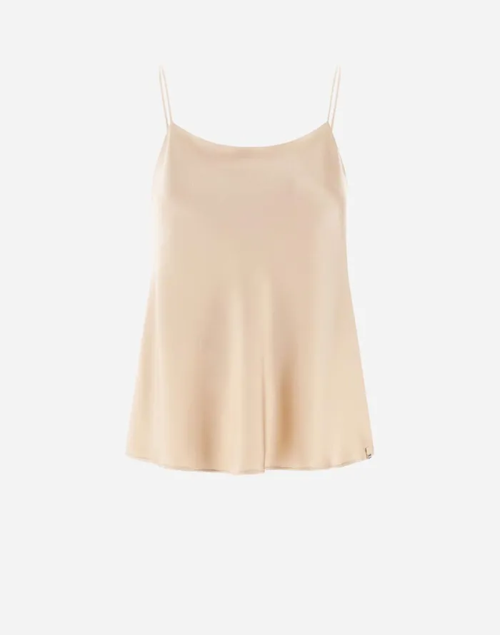 Herno RESORT TOP IN SATIN EFFECT Chantilly Women Tshirts and Tops