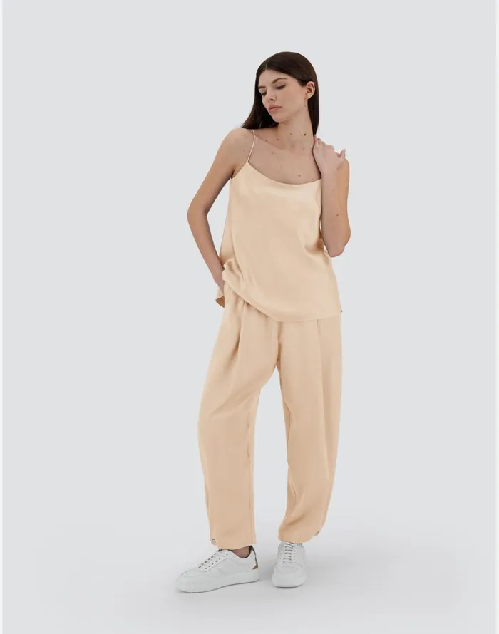 Herno RESORT TOP IN SATIN EFFECT Chantilly Women Tshirts and Tops