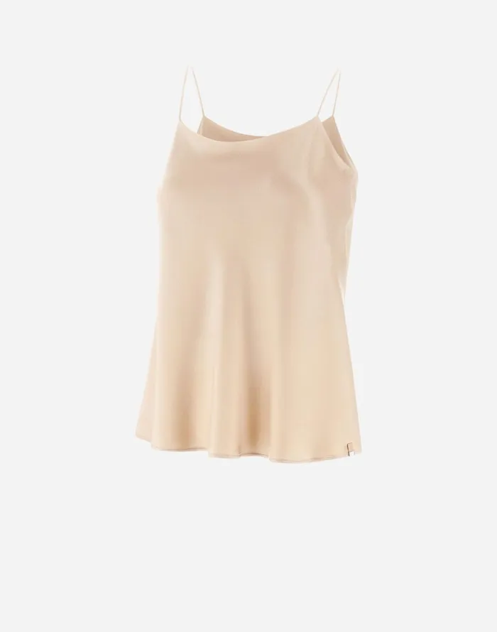 Herno RESORT TOP IN SATIN EFFECT Chantilly Women Tshirts and Tops