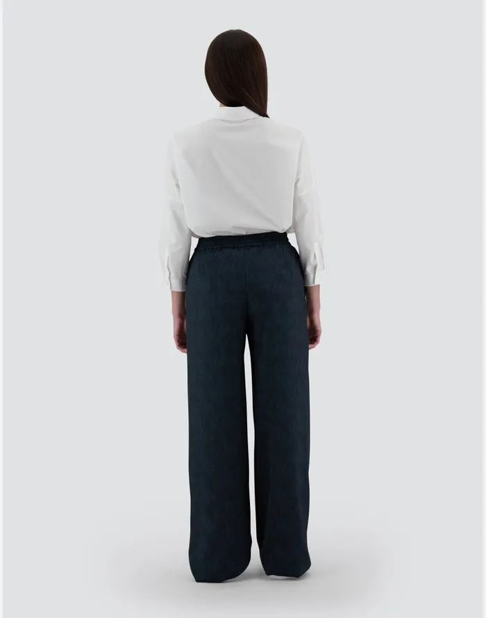 Herno RESORT TROUSERS IN DENIM PRINT Denim Women Trousers