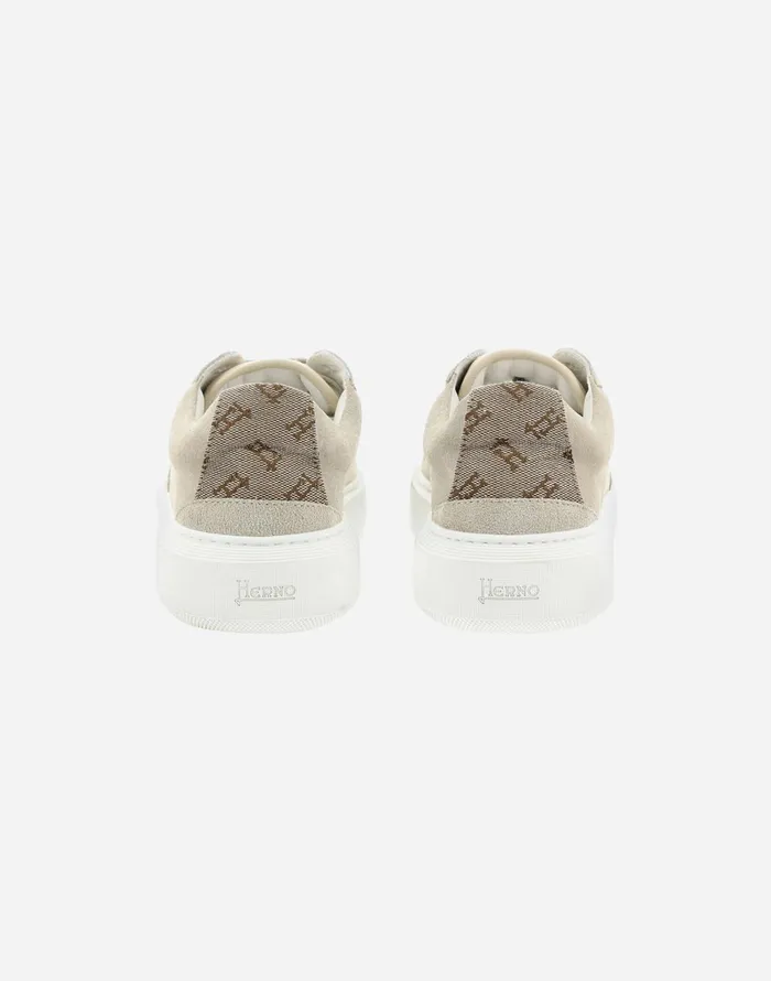 Herno SUEDE AND MONOGRAM TRAINERS Chantilly Women Shoes