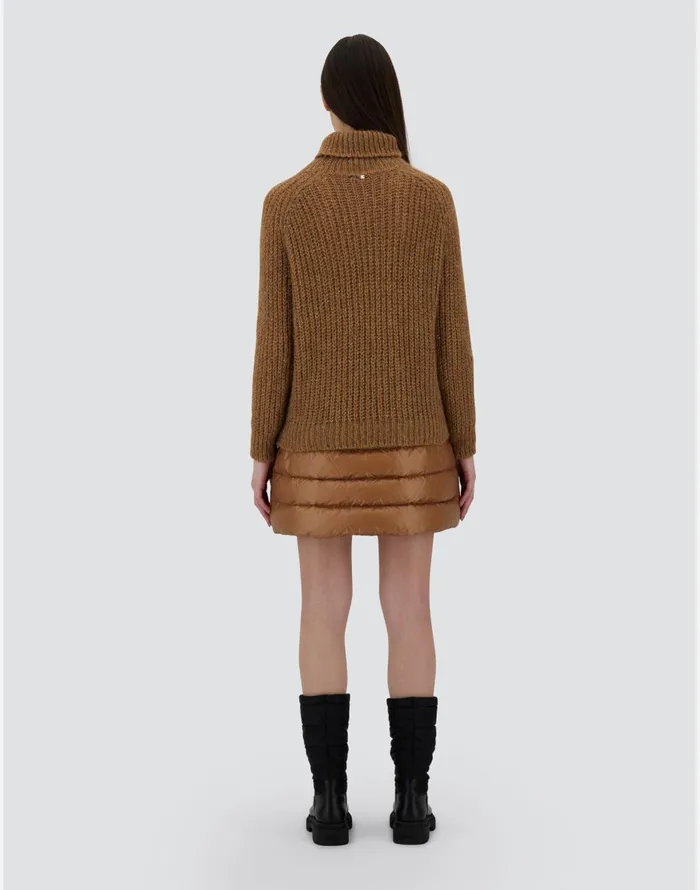 Herno SWEATER IN TWINKLE KNIT Camel Women Knitwear