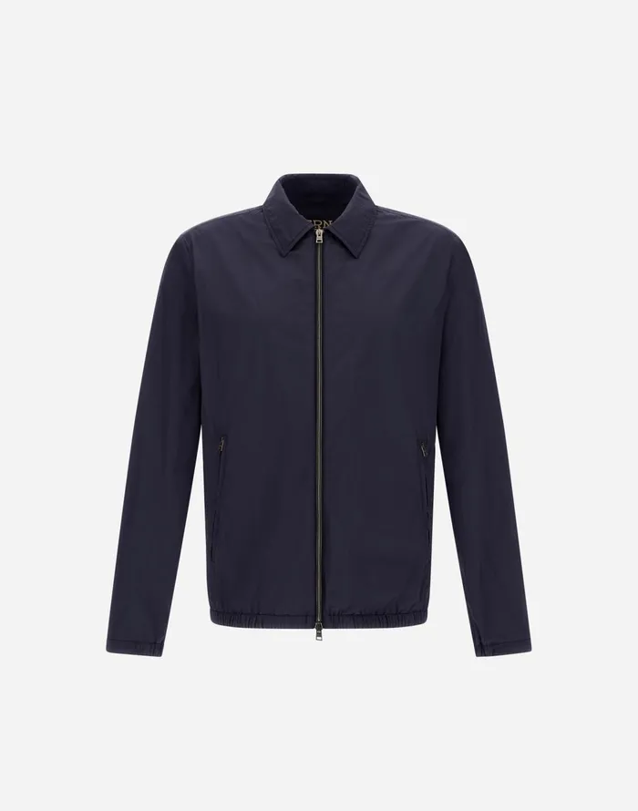 Herno ULTRALIGHT CREASE SHACKET Blue Men Parka and Jackets