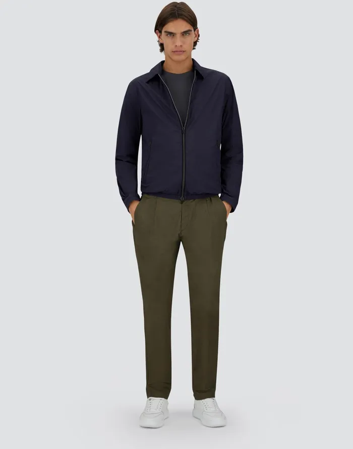 Herno ULTRALIGHT CREASE SHACKET Blue Men Parka and Jackets
