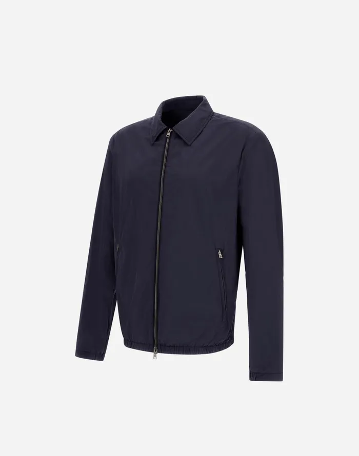 Herno ULTRALIGHT CREASE SHACKET Blue Men Parka and Jackets