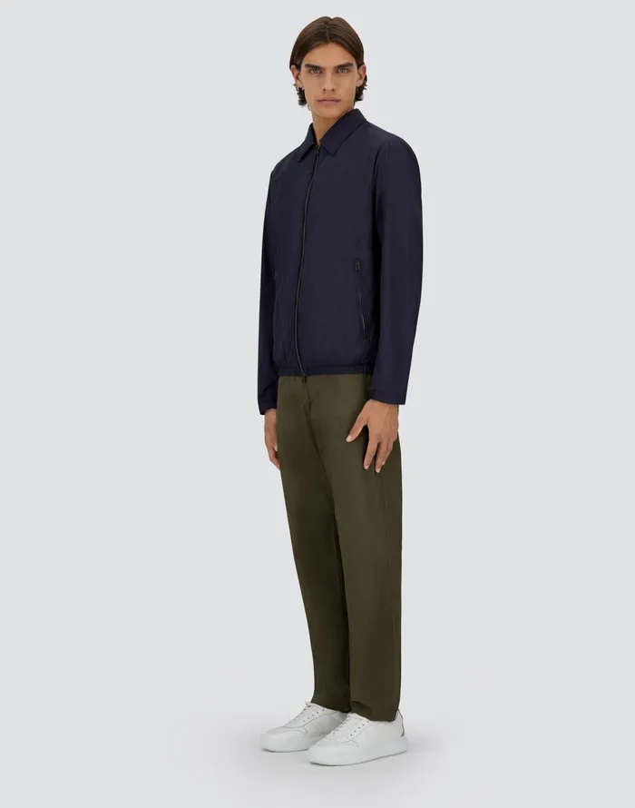 Herno ULTRALIGHT CREASE SHACKET Blue Men Parka and Jackets