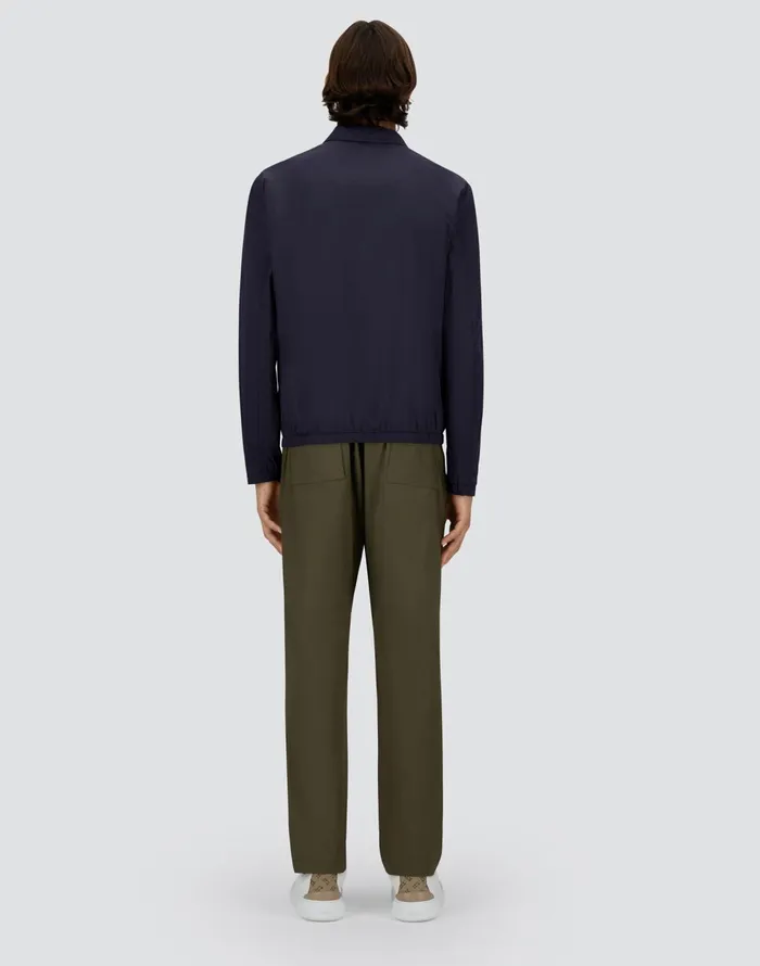 Herno ULTRALIGHT CREASE SHACKET Blue Men Parka and Jackets
