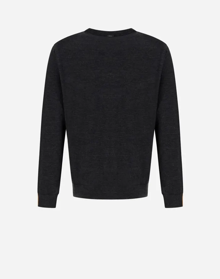 Herno WOMEN039S BRUSHED WOOL SWEATER Grey Women Sweaters and Cardigan