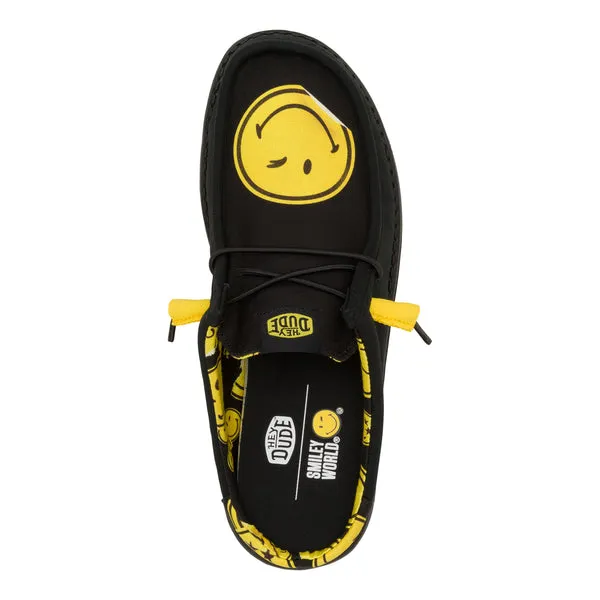 heydude Wally Slip SMILEYWORLD Smiley BlackYellow Apparel Wally