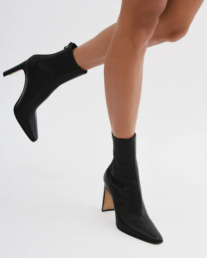 HIGH BOOTS jomercer Women June high ankle boots black leather