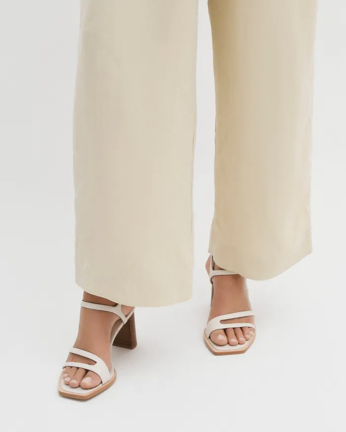 HIGH HEELS jomercer Women Casey high heel sandal off white leather HIGH HEELS jomercer Women Casey high heel sandal off white leather