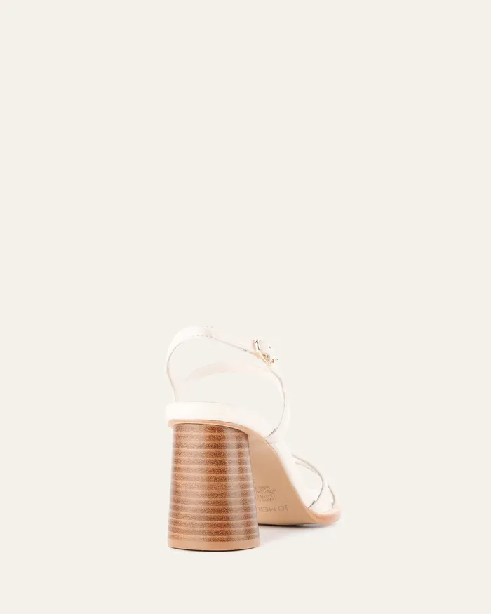 HIGH HEELS jomercer Women Casey high heel sandal off white leather HIGH HEELS jomercer Women Casey high heel sandal off white leather