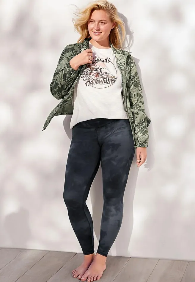 High Rise Tie Dye Full Length Luxe Legging Women Maurices Bottoms