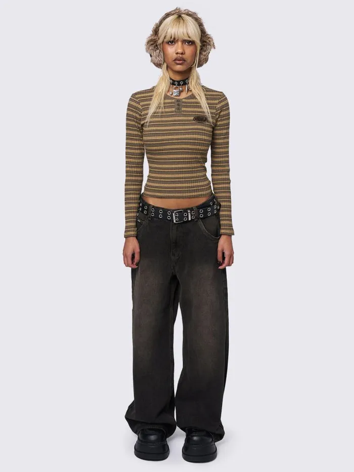 Honey Striped Top Women Minga London Tops and TShirts