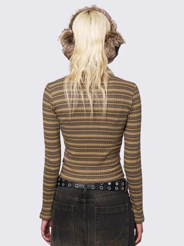 Honey Striped Top Women Minga London Tops and TShirts