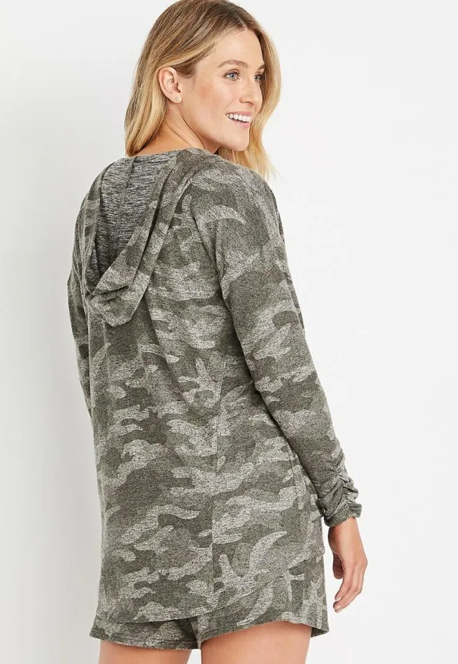 Hooded Lounge Cardigan Women Maurices Tops