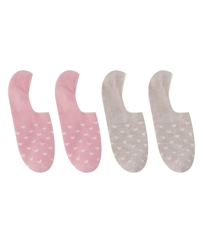 Hunkemller 2 Pairs Footsies 8211 Pink Pink 8211 Women