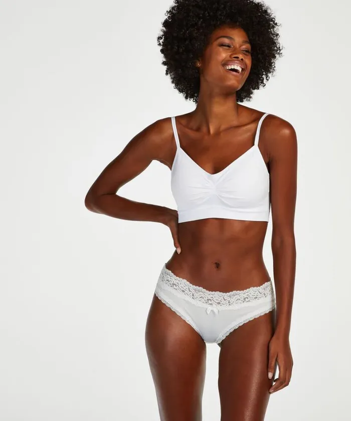Hunkemller 3Pack Dakota Brazilian Shorts 8211 White White 8211 Women