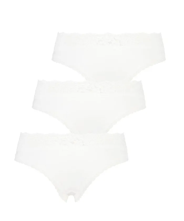 Hunkemller 3Pack Dakota Brazilian Shorts 8211 White White 8211 Women Hunkemller 3Pack Dakota Brazilian Shorts 8211 White White 8211 Women