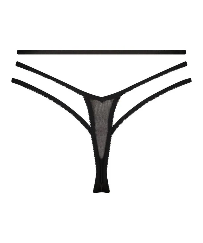 Hunkemller Amala Thong 8211 Black Black 8211 Women