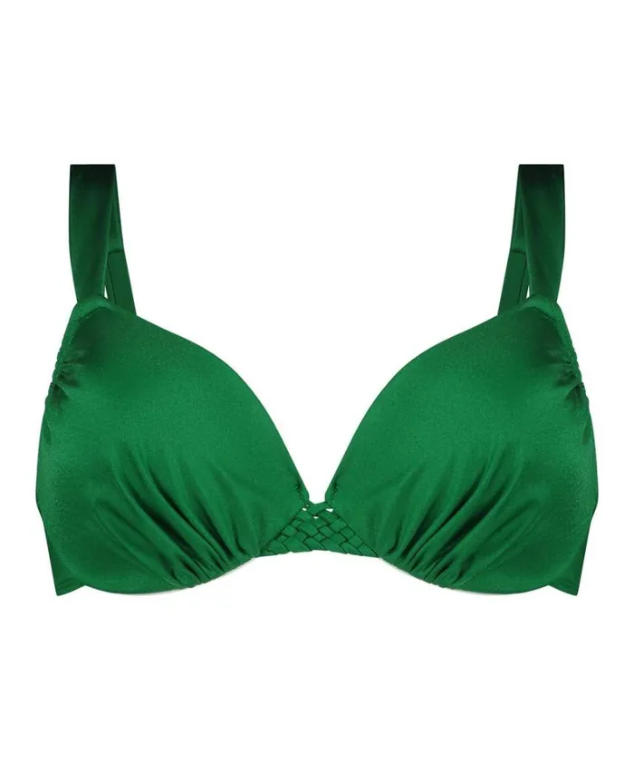 Hunkemller Antigua Padded Underwired Bikini Top 8211 Green Green 8211 Women Hunkemller Antigua Padded Underwired Bikini Top 8211 Green Green 8211 Women