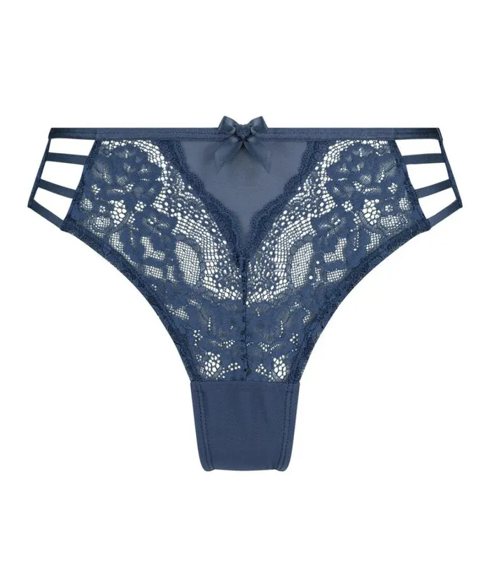 Hunkemller Belle High Leg Brazilian 8211 Blue Blue 8211 Women