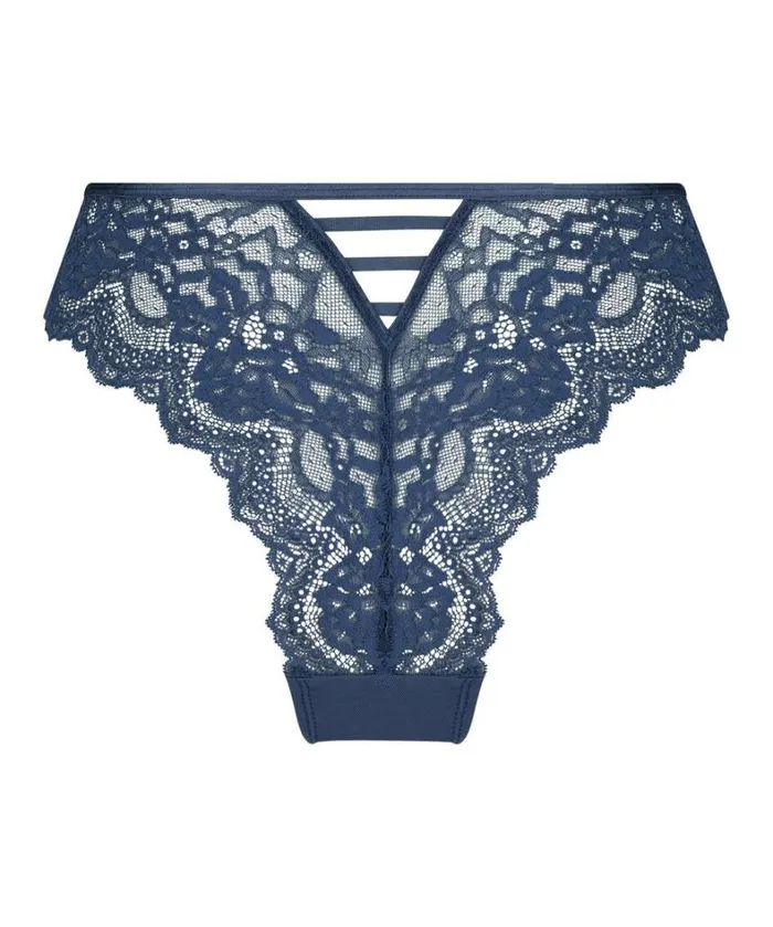 Hunkemller Belle High Leg Brazilian 8211 Blue Blue 8211 Women