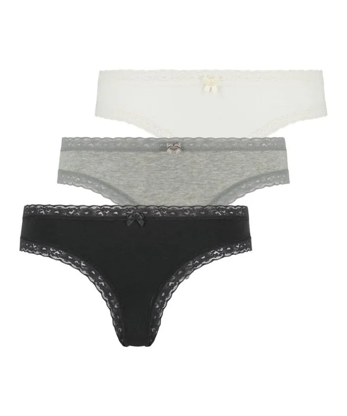 Hunkemller Classics Brazilians 3pack 8211 Black Black 8211 Women Hunkemller Classics Brazilians 3pack 8211 Black Black 8211 Women