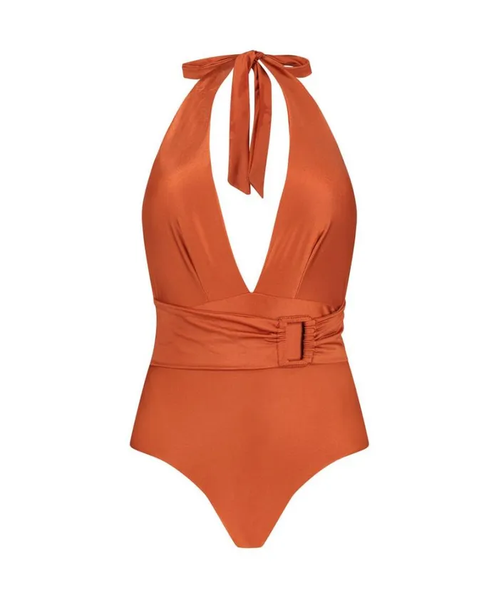 Hunkemller Corfu Swimsuit 8211 Orange 8211 Women Hunkemller Corfu Swimsuit 8211 Orange 8211 Women