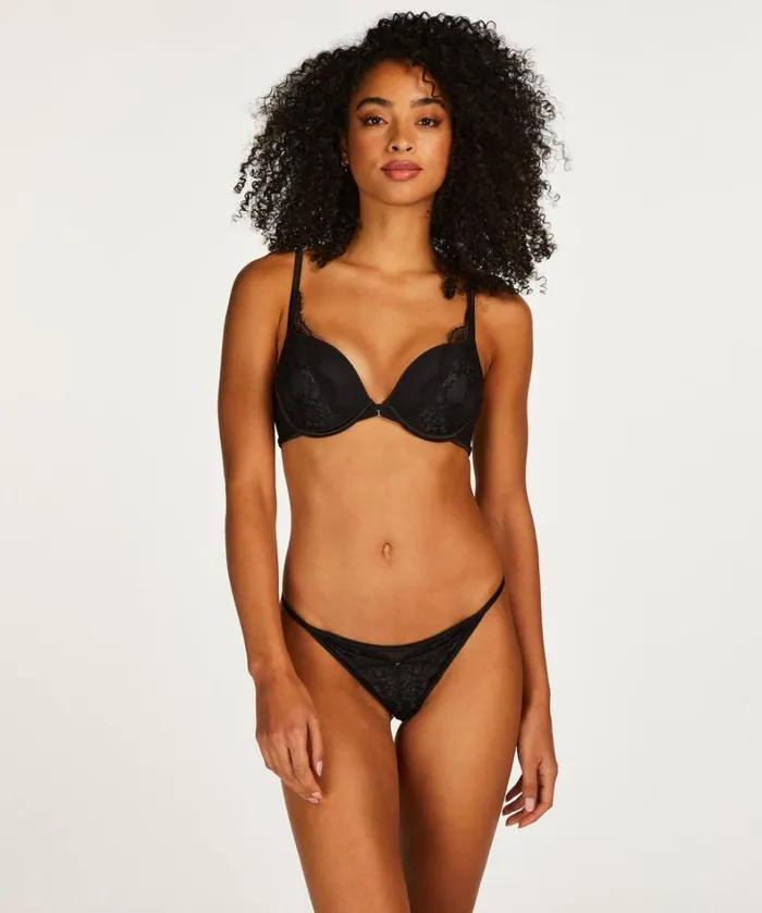 Hunkemller Elissa Padded Maximizer Underwired Bra 8211 Black 8211 Women Hunkemller Elissa Padded Maximizer Underwired Bra 8211 Black 8211 Women