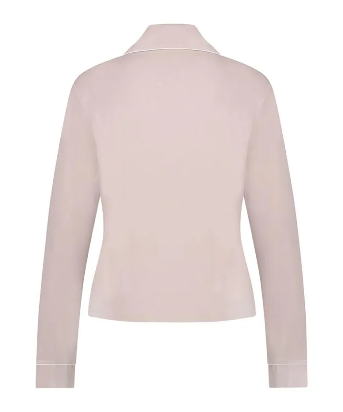 Hunkemller Essential Jersey LongSleeved Jacket 8211 Beige Beige 8211 Women