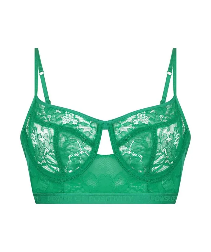 Hunkemller Fire Nonpadded Longline Underwired Bra 8211 Green Green 8211 Women Hunkemller Fire Nonpadded Longline Underwired Bra 8211 Green Green 8211 Women