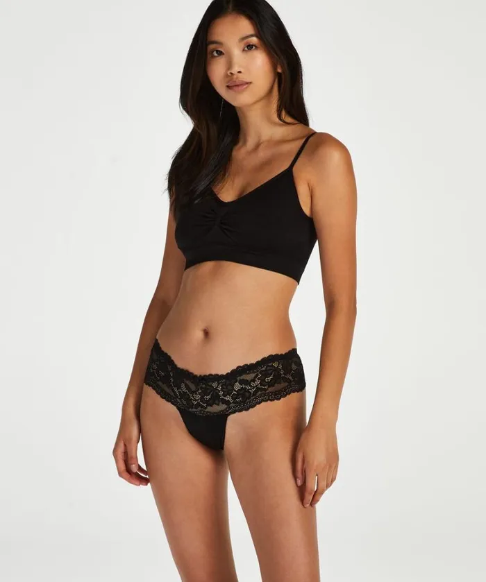 Hunkemller Florence Thong Boxers 8211 Black Black 8211 Women