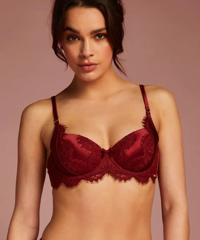 Hunkemller Hannako Padded Underwired Bra 8211 Red Red 8211 Women Hunkemller Hannako Padded Underwired Bra 8211 Red Red 8211 Women
