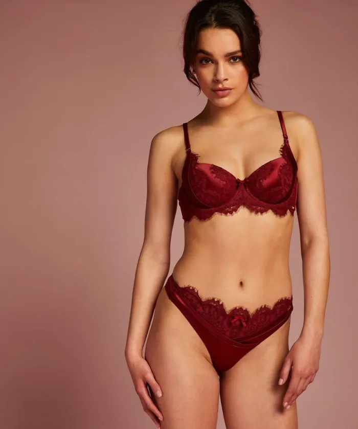 Hunkemller Hannako Padded Underwired Bra 8211 Red Red 8211 Women Hunkemller Hannako Padded Underwired Bra 8211 Red Red 8211 Women