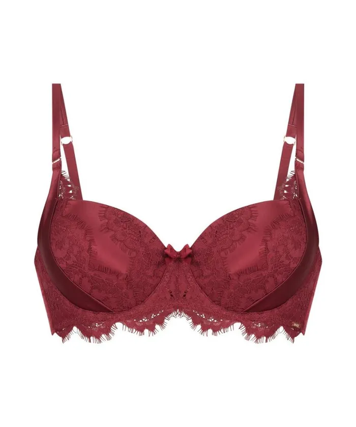 Hunkemller Hannako Padded Underwired Bra 8211 Red Red 8211 Women Hunkemller Hannako Padded Underwired Bra 8211 Red Red 8211 Women