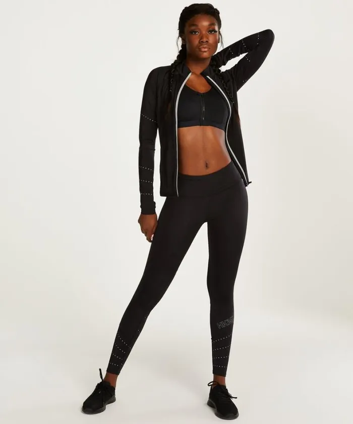 Hunkemller HKMX Run Baby Run Regular Waist Leggings 8211 Black Black 8211 Women