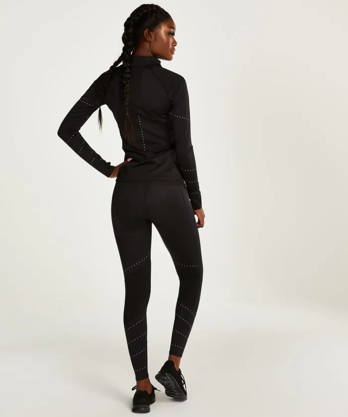 Hunkemller HKMX Run Baby Run Regular Waist Leggings 8211 Black Black 8211 Women