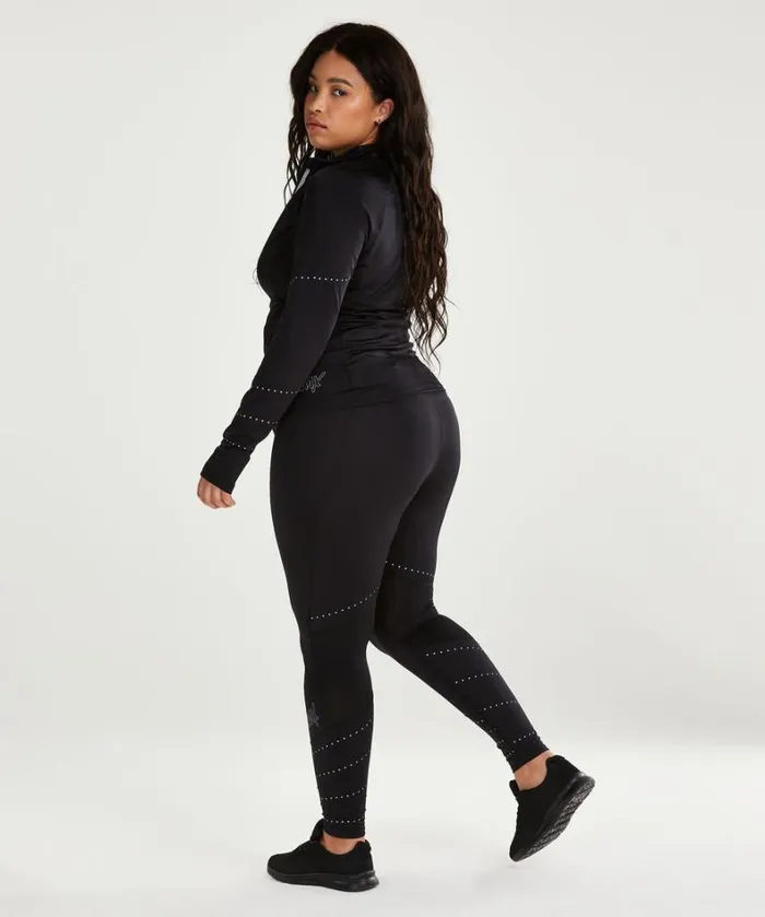 Hunkemller HKMX Run Baby Run Regular Waist Leggings 8211 Black Black 8211 Women