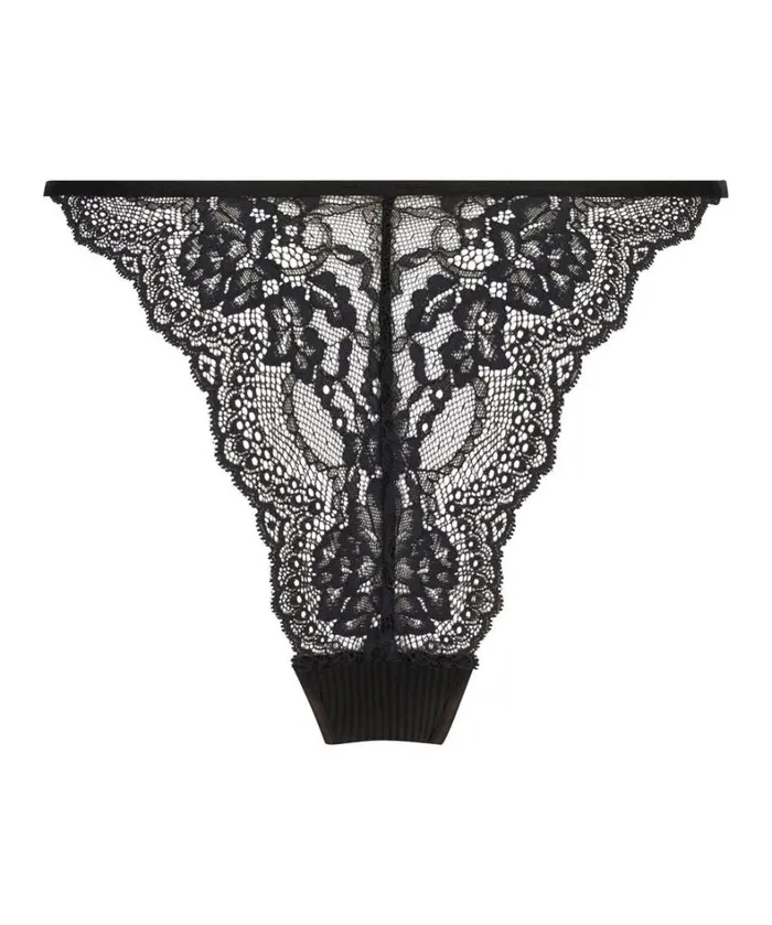 Hunkemller Kaiden High Leg Brazilian 8211 Black Black 8211 Women Hunkemller Kaiden High Leg Brazilian 8211 Black Black 8211 Women