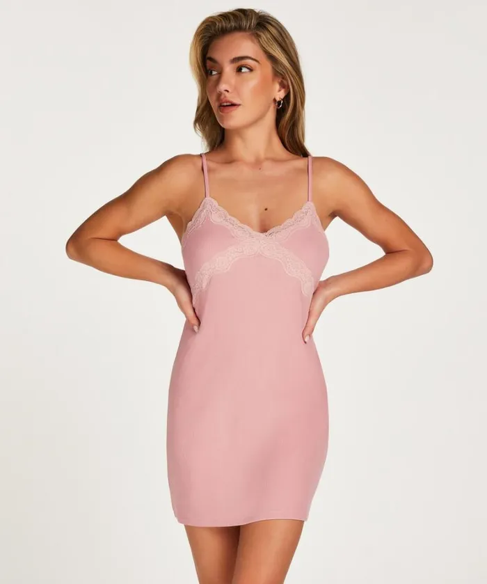 Hunkemller Lace Modal Dress 8211 Pink Pink 8211 Women