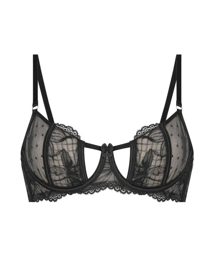 Hunkemller Lulu NonPadded Underwired Bra 8211 Black Black 8211 Women Hunkemller Lulu NonPadded Underwired Bra 8211 Black Black 8211 Women