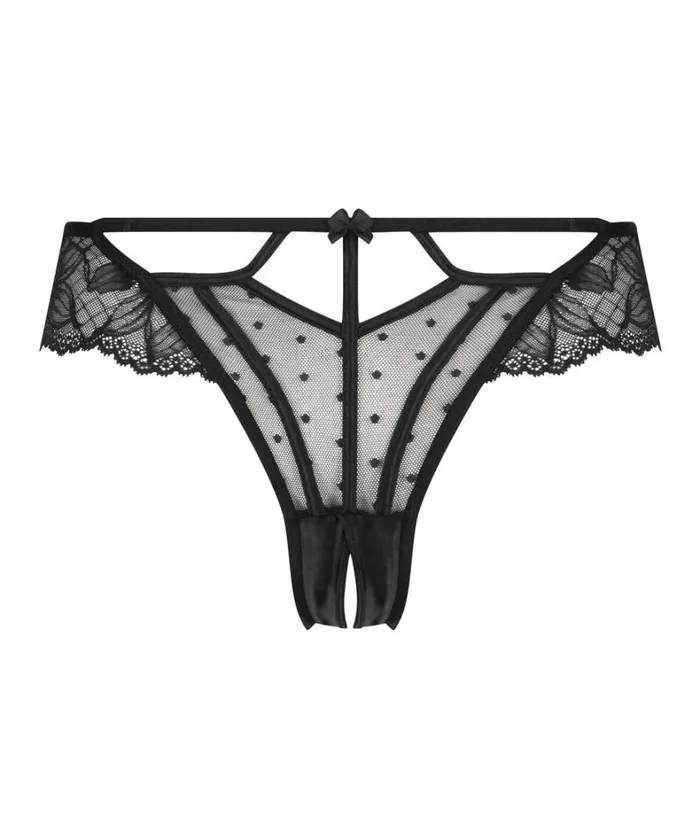 Hunkemller Lulu Open Crotch Brazilian 8211 Black Black 8211 Women Hunkemller Lulu Open Crotch Brazilian 8211 Black Black 8211 Women