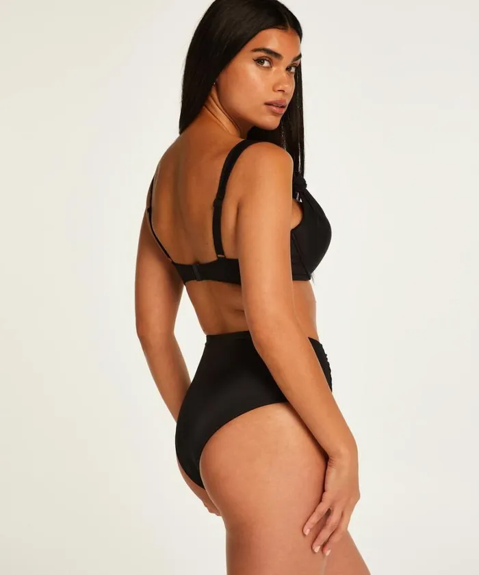 Hunkemller Luxe High Bikini Bottoms 8211 Black Black 8211 Women Hunkemller Luxe High Bikini Bottoms 8211 Black Black 8211 Women